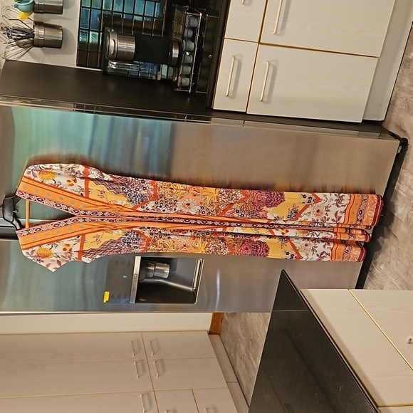 💕HALE BOB💕 Adea Jersey Maxi Dress ~ Mixed Floral and Bird Print Small - Picture 5 of 15